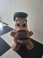 Vintage houten beeld Donald Duck, Verzamelen, Beelden en Beeldjes, Ophalen of Verzenden, Gebruikt, Overige typen