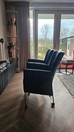 Montis Charly zwart leren stoelen - 6 stuks, Gebruikt, Zwart, Leer, Ophalen of Verzenden