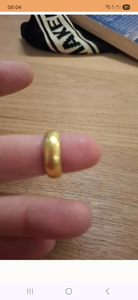Gezocht thai gouden trouw ring van 1 baht, Ophalen of Verzenden, Zo goed als nieuw, Dame, Goud