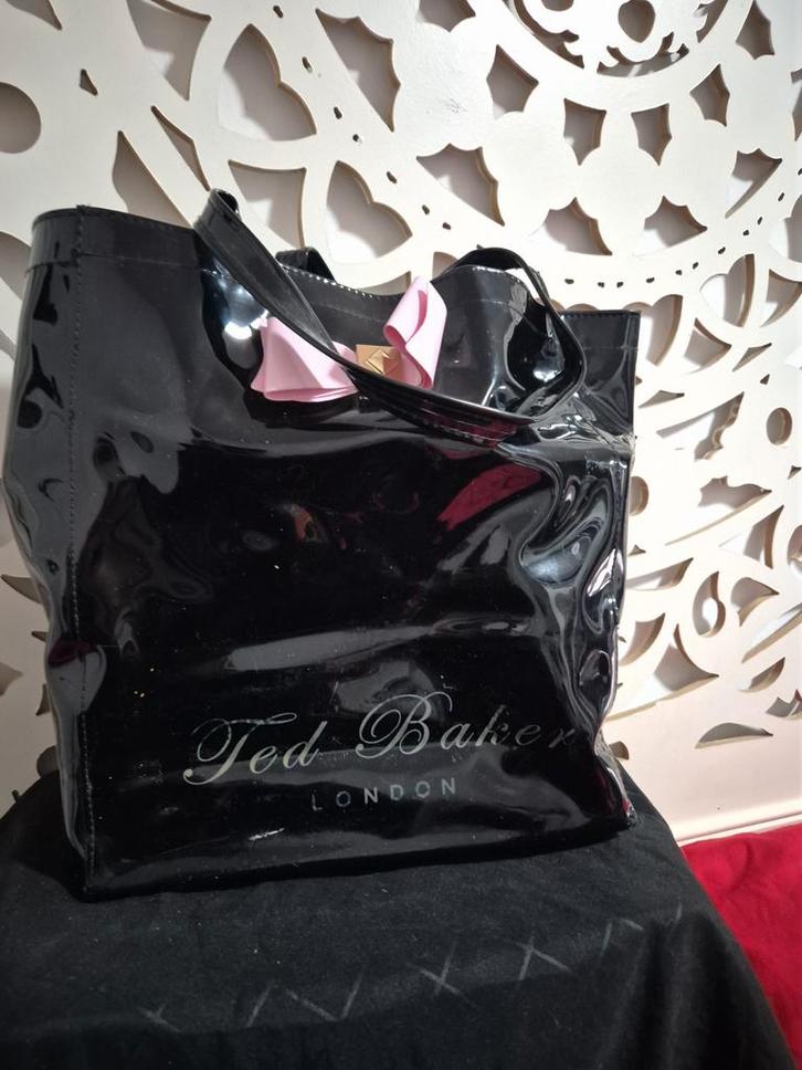Ted Baker London Shopper Tas - Glanzend Zwart, Sieraden, Tassen en Uiterlijk, Tassen | Damestassen, Ophalen