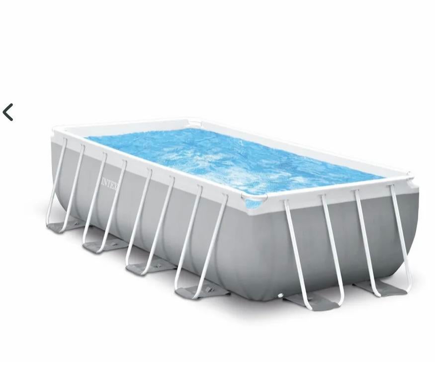 Opzet zwembad 4 x 2 m met pomp, trap, hoes en trap, Ophalen, Gebruikt, 200 tot 300 cm, 80 tot 120 cm