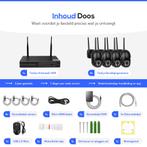 Teceye WiFi beveiligingsset 4 camera's + 500GB opslag CCTV, Ophalen of Verzenden, Nieuw, Buitencamera