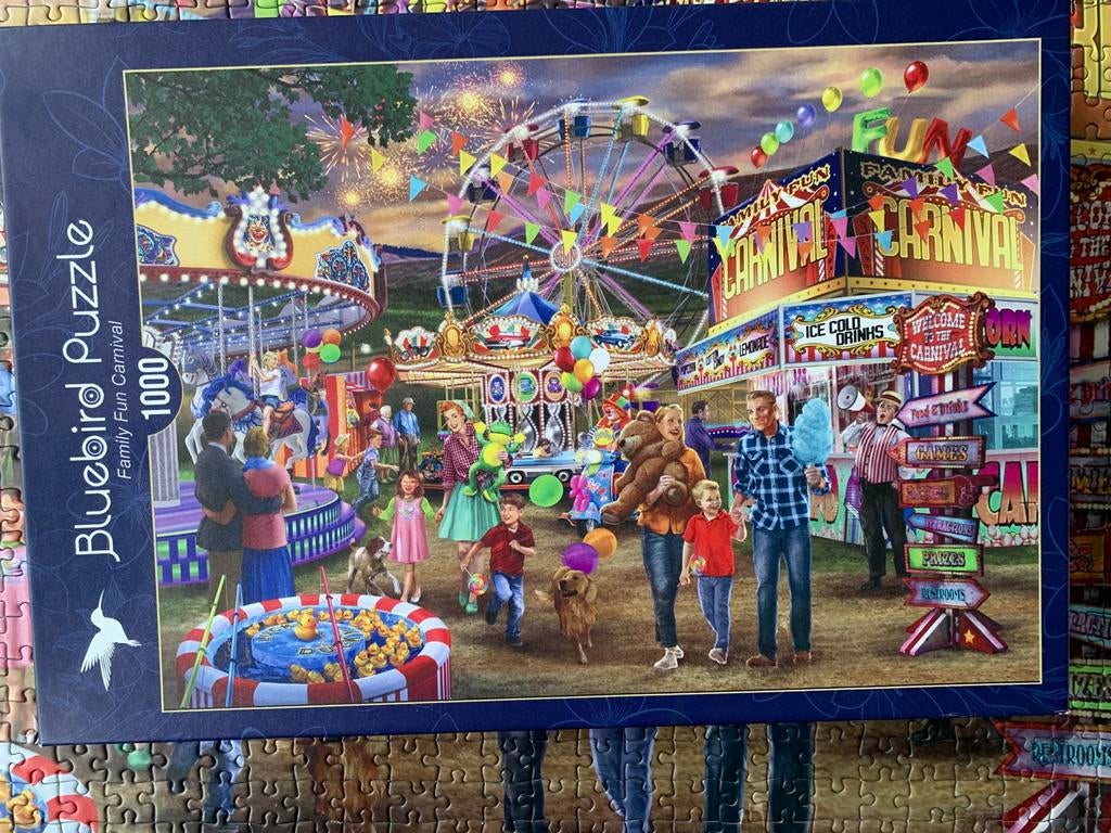 Blue bird puzzel 1000 stukjes, Ophalen of Verzenden, 500 t/m 1500 stukjes, Zo goed als nieuw, Legpuzzel