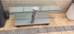Glazen televisiemeubel lourens fisher, Ophalen, Gebruikt, 50 tot 100 cm, Glas