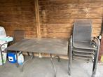 Tuintafel set, Ophalen, Gebruikt, 6 zitplaatsen, Aluminium