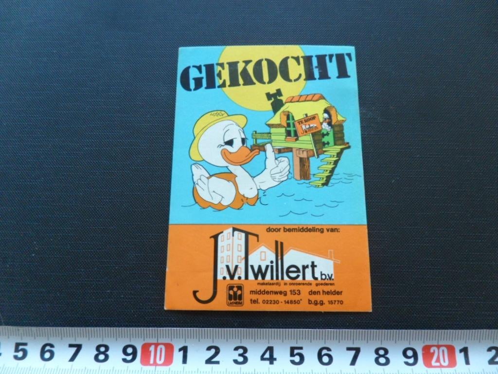 sticker strip eend huis gekocht j van twillert den helder, Ophalen, Zo goed als nieuw