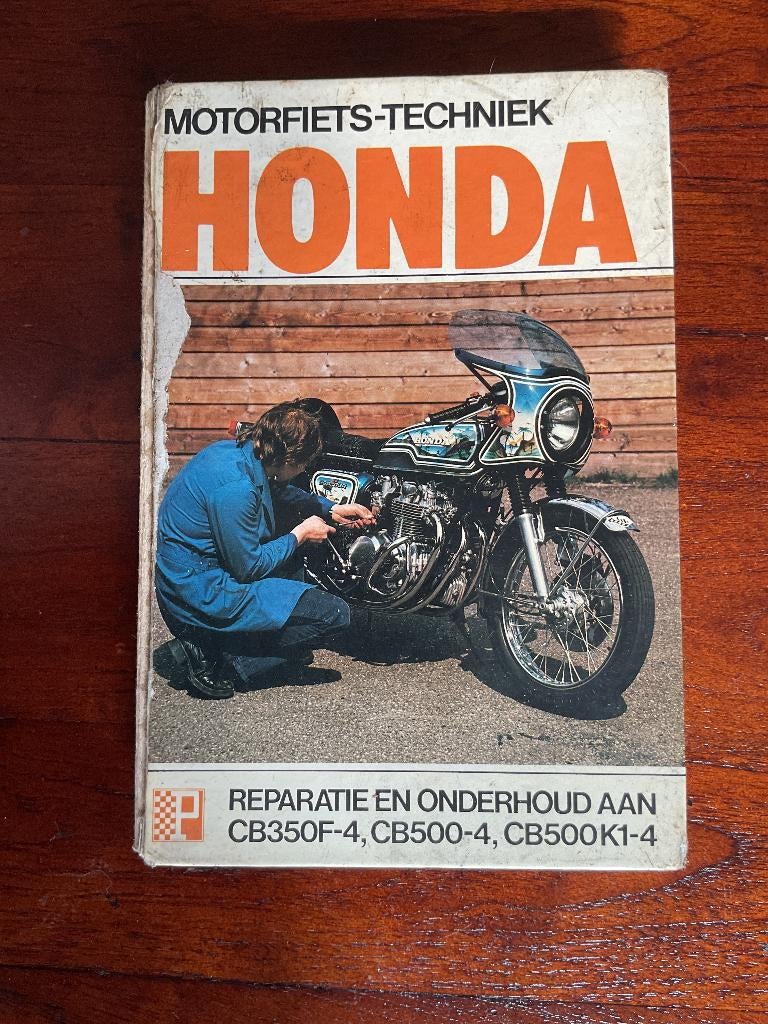 HONDA CB-350 four, CB-500 four REPARATIEHANDBOEK, Motoren, Ophalen of Verzenden, Gebruikt