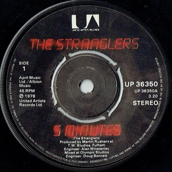 the stranglers / 5 minutes - punk, Gebruikt, Verzenden, 7 inch, Single