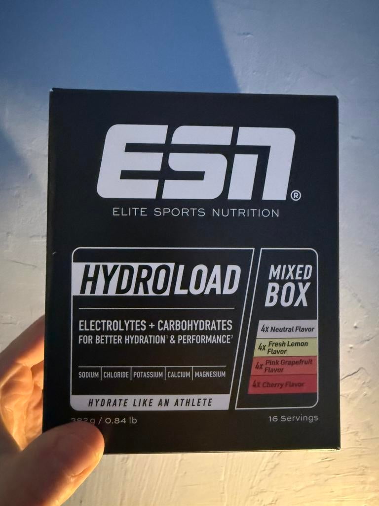 ESN Hydroload Mixed Box Electrolyten + Koolhydraten, Ophalen of Verzenden, Zo goed als nieuw, Poeder of Drank