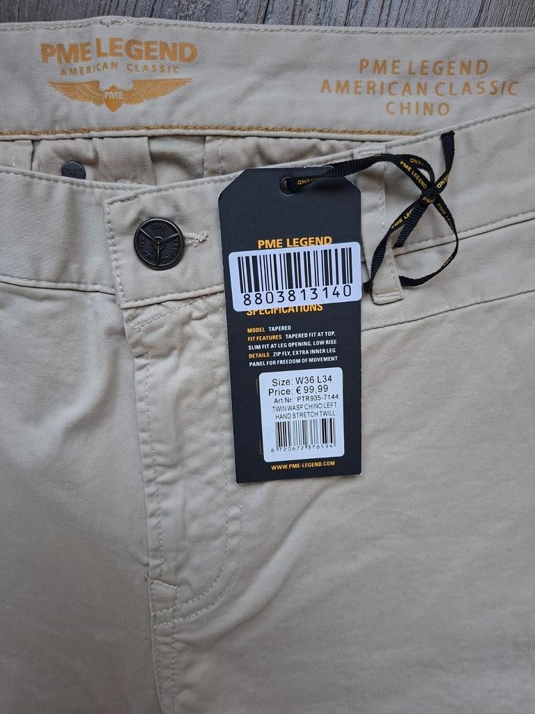 PME LEGEND Twin Wasp chino W36 L34, W36 - W38 (confectie 52/54), Overige kleuren, Nieuw, Ophalen of Verzenden