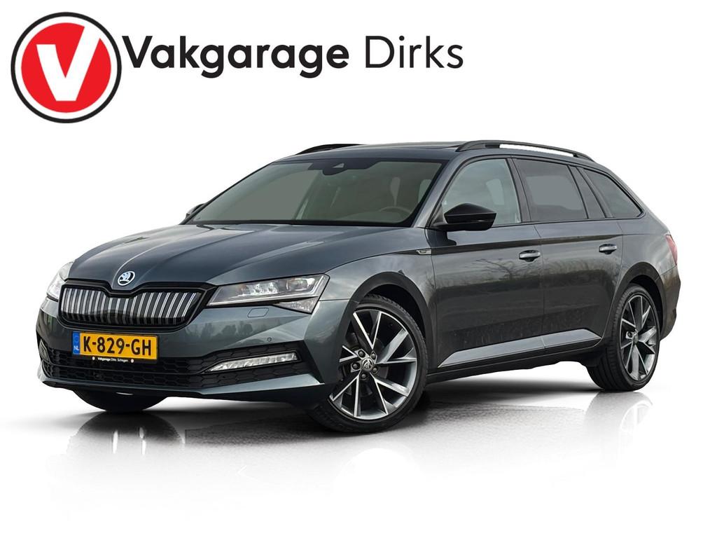 Skoda Superb Combi 1.4 TSI iV Sportline ✅ Pano ✅ Matrix, Verwarming stoelen achter, Gebruikt, 4 cilinders, Alcantara