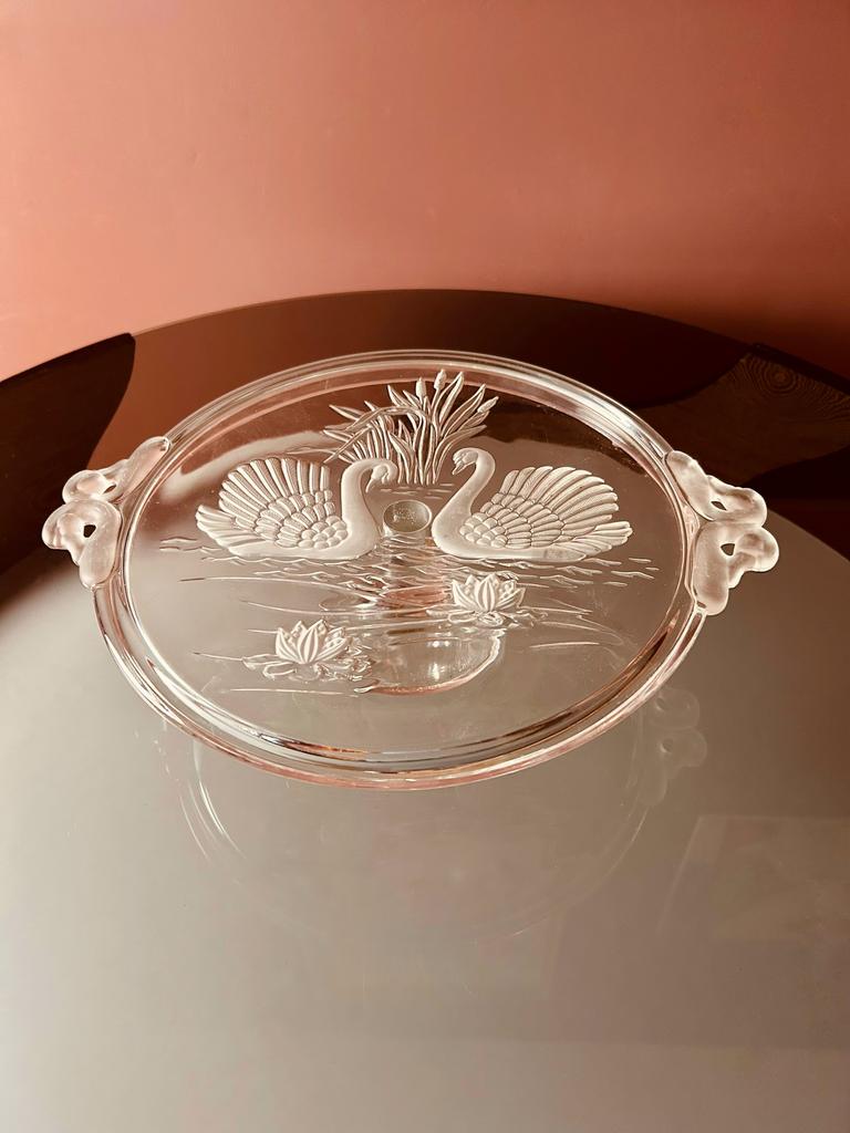 ROMANTISCH TRANSPARANT TAARTPLATEAU (verzenden mogelijk), Ophalen of Verzenden