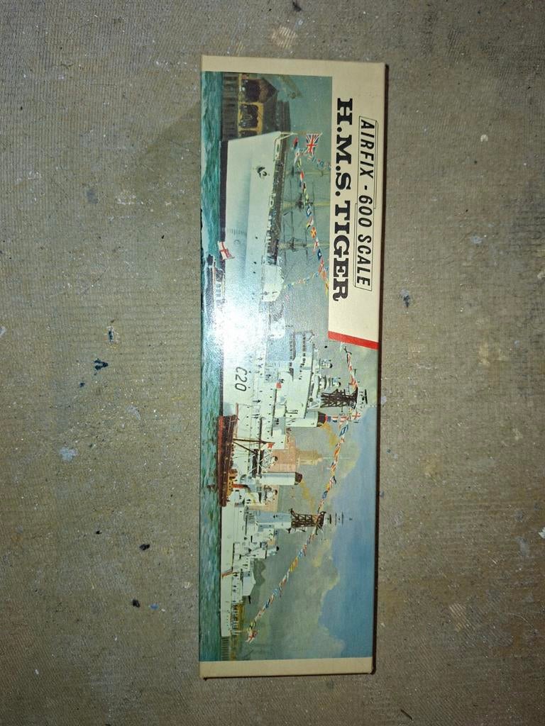 Airfix H.M.S. Tiger modelbouwschip 1/600, Verzenden, Gebruikt, 1:200 of kleiner, Airfix
