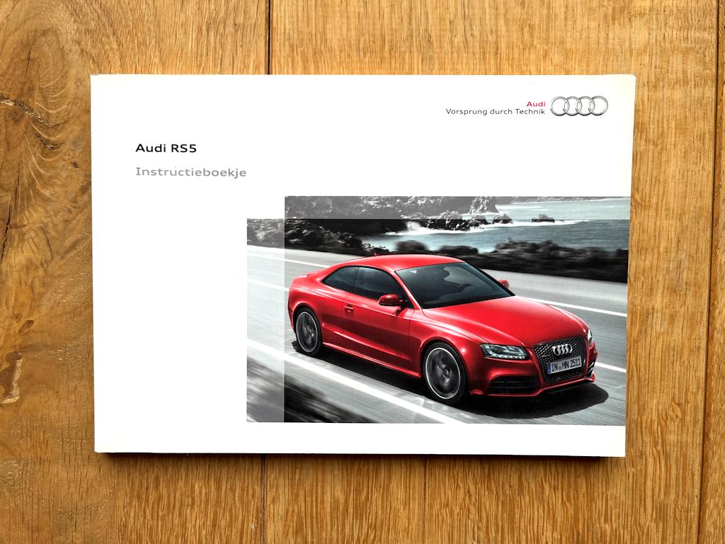 Audi RS5 Coupé NL instructieboekje handleiding origineel, Ophalen of Verzenden