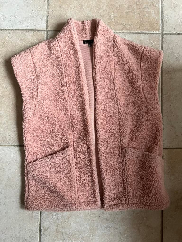 Roze bodywarmer 164/170, Kinderen en Baby's, Ophalen of Verzenden, Zo goed als nieuw, Meisje, Jas
