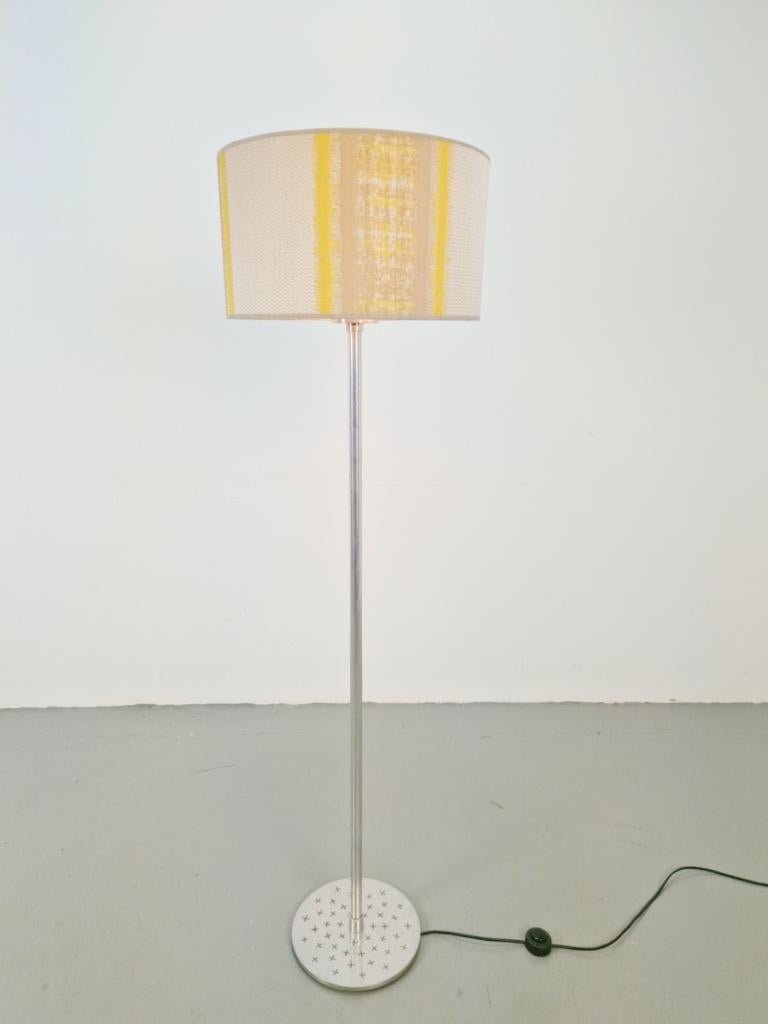 Vintage chromen alu vloerlamp Habitat, UK ´90, N, 100 tot 150 cm, Ophalen of Verzenden, N