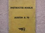 instructie - boekje AUSTIN A 70. R.S. Stokvis & zonen n.v., Ophalen of Verzenden, Gelezen, Overige merken