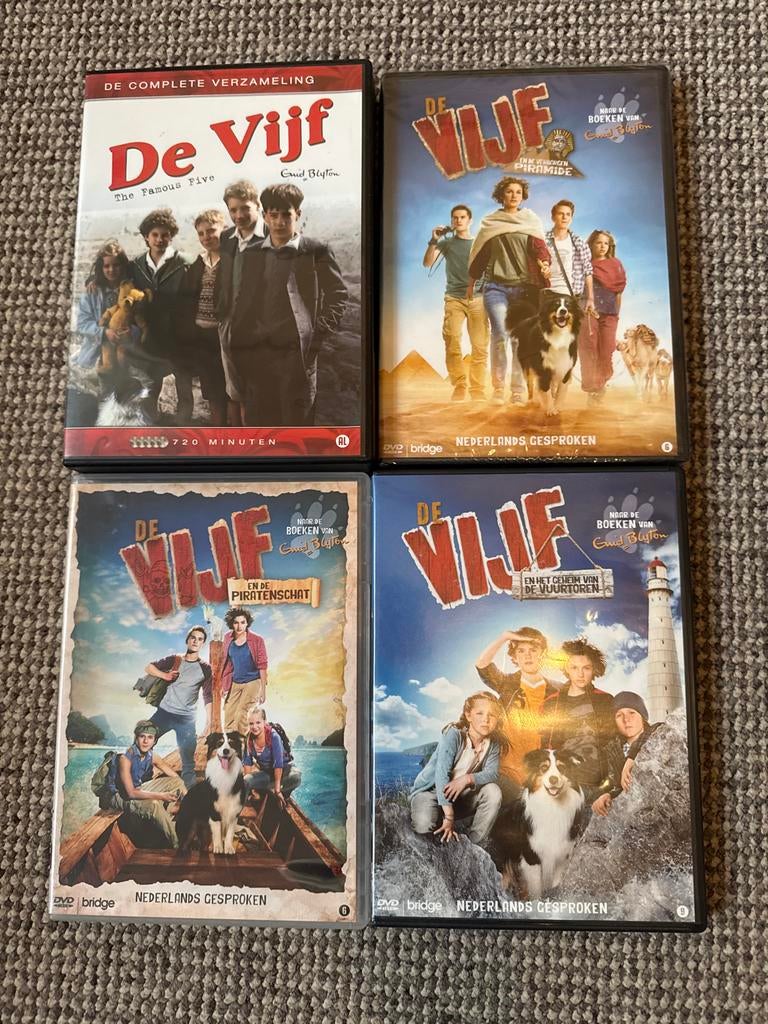 De Vijf DVD Boxset - Complete Verzameling & Films, Cd's en Dvd's, Avontuur, Boxset, Ophalen of Verzenden, Zo goed als nieuw