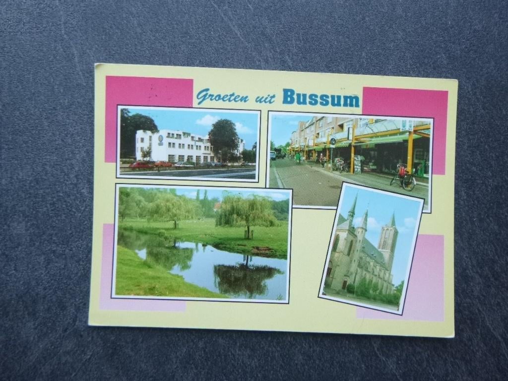 Bussum, groeten uit, Verzenden, 1980 tot heden, Gelopen, Noord-Holland