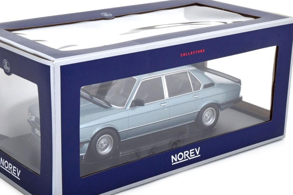 BMW M535i '80 L.BlAUW metallic schaal 1/18 NOREV ref. 183269, Hobby en Vrije tijd, Modelauto's | 1:18, Verzenden, Nieuw, Auto
