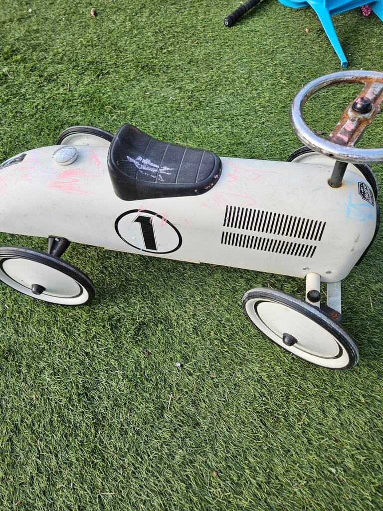 Retro Roller Loopauto - Vintage Raceauto voor Kinderen, Ophalen of Verzenden, Gebruikt, Loopvoertuig