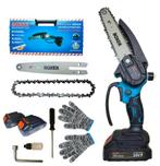 24 v kettingzaag 6 inch 2 accu,s borstelloos oliereserves, 70 mm of meer, Kettingzaag, Nieuw, Ophalen of Verzenden