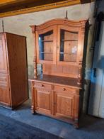 Grenen buffetkast, kast, vitrinekast, Ophalen, Gebruikt, 200 cm of meer, 200 cm of meer