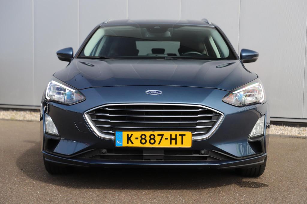 Ford Focus Wagon 1.0 EcoBoost Hybrid Titanium X Business Tre, Gebruikt, Met garantie (alle), Blauw, Origineel Nederlands