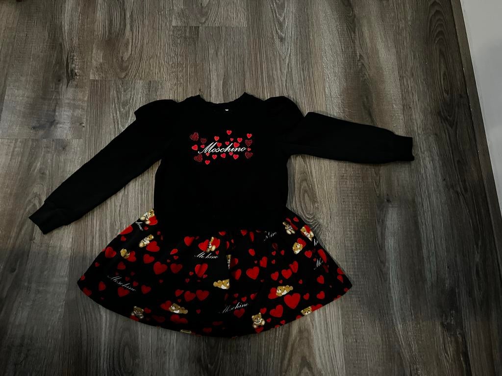 Moschino setje maat 4, Ophalen of Verzenden, Gebruikt, Meisje, Jurk of Rok