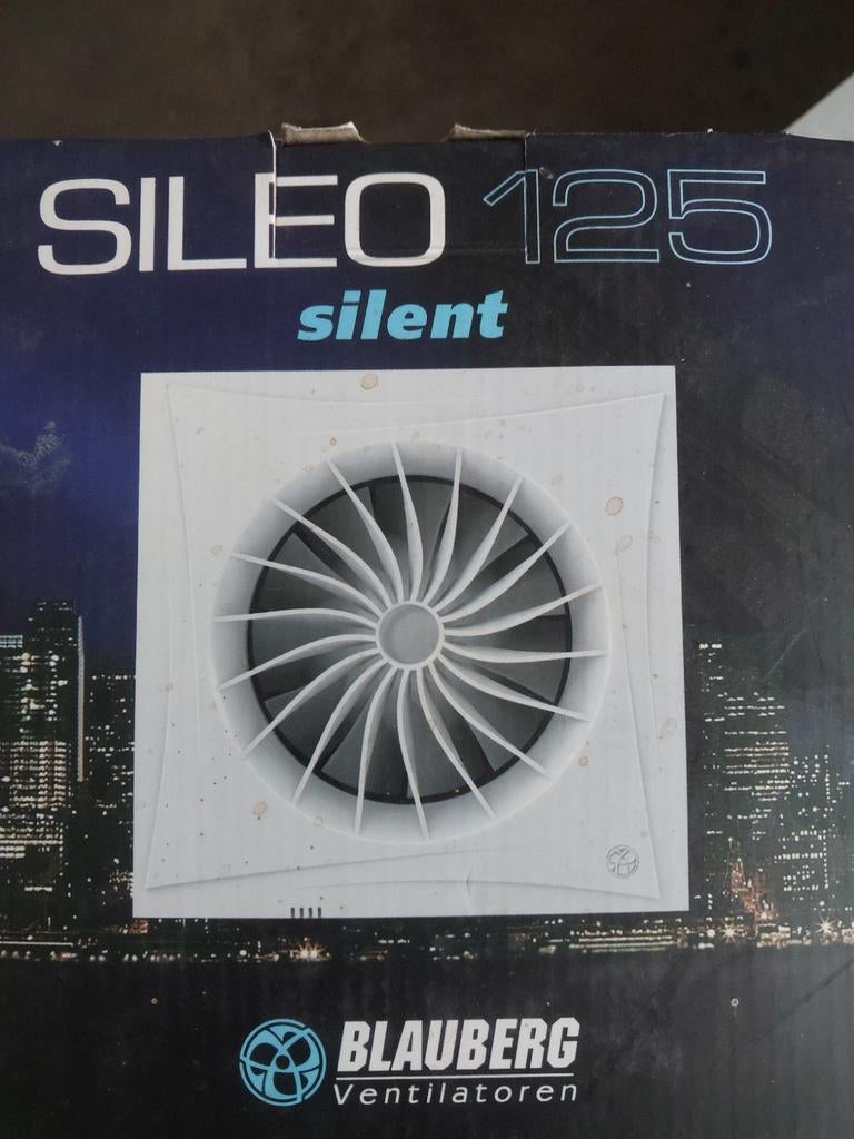 Badkamer ventilator 125mm Sileo Silent, Ophalen of Verzenden, Plafondventilator