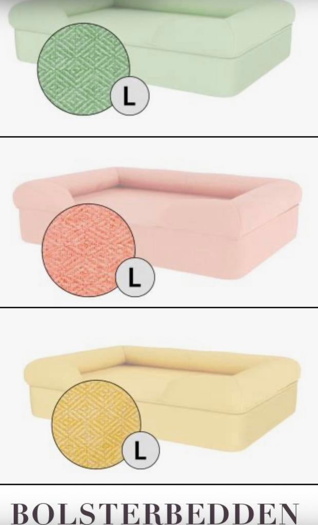 NIEUW Omlet Bolsterbed large 3 kleuren, Ophalen, Nieuw, Stof