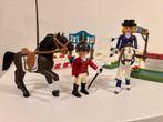 Playmobil paardenbundel | springparcours & stal (compleet), Ophalen of Verzenden, Zo goed als nieuw, Complete set