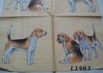 Servetten decoupage/bullet journal * Honden L1463, Verzenden, Nieuw, Materiaal