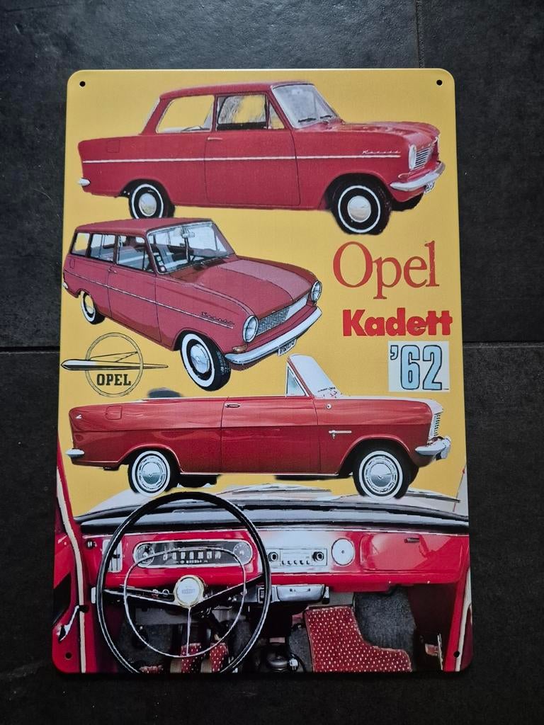 Opel kadett reclamebord, Verzamelen, Ophalen of Verzenden, Nieuw, Reclamebord