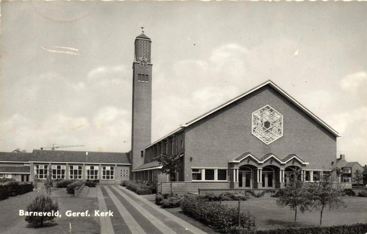 Barneveld, Geref. Kerk - gelopen, Verzamelen, Ansichtkaarten | Nederland, Gelopen, Gelderland, Voor 1920, Ophalen of Verzenden
