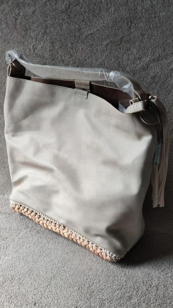 NIEUW Yaya Women tas, shopper, strandtas, tote - zandkleur, Sieraden, Tassen en Uiterlijk, Tassen | Damestassen, Ophalen of Verzenden