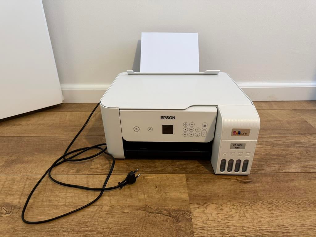Epson EcoTank ET-2826 Printer + GRATIS Extra’s, Computers en Software, Printers, Ophalen, Zo goed als nieuw, Scannen, Draadloos