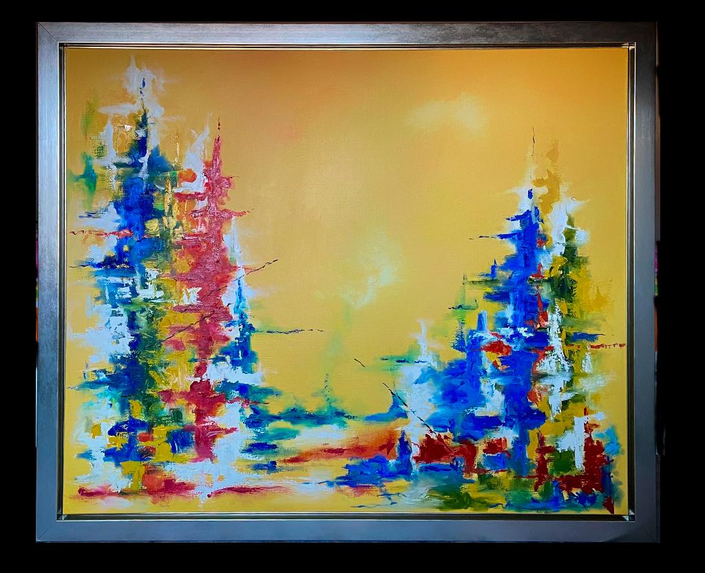 Schilderij in mooie baklijst, Ophalen