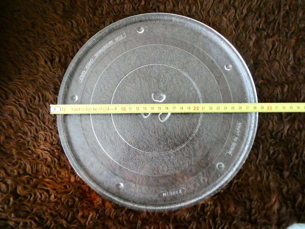 Glazen draaiplateau voor magnetron, Witgoed en Apparatuur, Magnetrons, Minder dan 45 cm, Ophalen of Verzenden, Inbouw, Draaiplateau