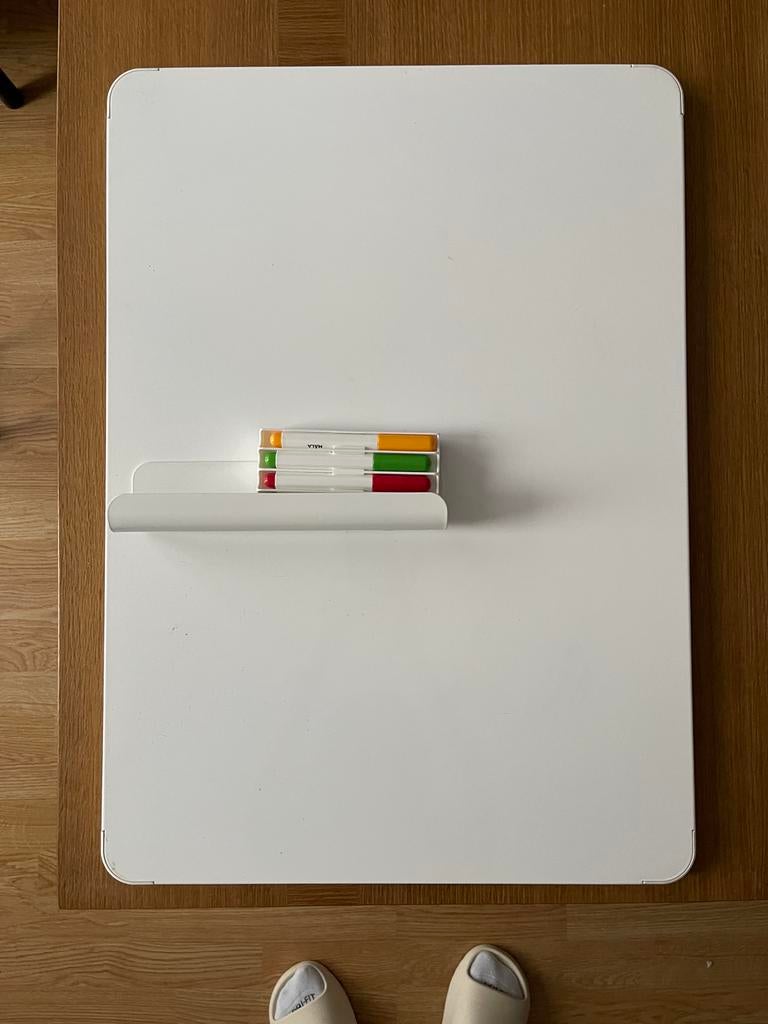 Ikea Vemund magnetic white board, Ophalen, Gebruikt