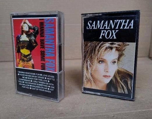 2 muziek cassettes van Samantha Fox, Cd's en Dvd's, Cassettebandjes, Gebruikt, Origineel, Pop, 2 t/m 25 bandjes, Ophalen of Verzenden