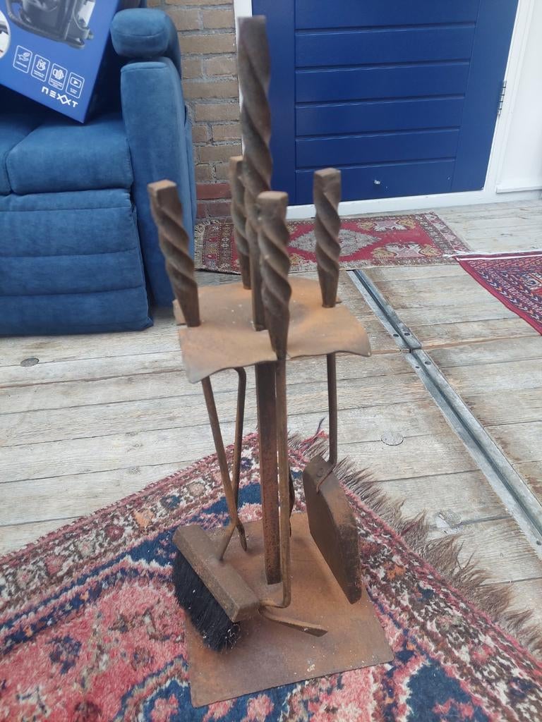 Smeedijzer haardstel, Ophalen of Verzenden