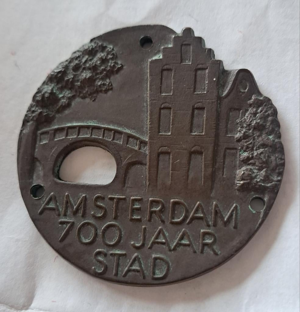 Munt Amsterdam 700 jaar stad, Postzegels en Munten, Munten | Nederland, Verzenden, Koningin Juliana, Overige waardes, Losse munt