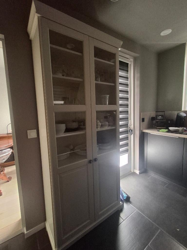 Leuke Ikea vitrinekast, Ophalen, Met deur(en), Zo goed als nieuw, Landelijk, brocante
