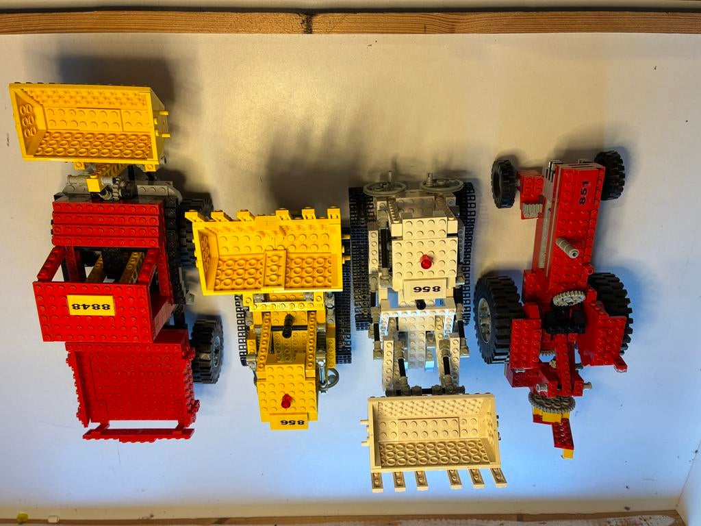 Vintage LEGO Technic Voertuigen Set (8848, 856, 851), Gebruikt, Lego, Ophalen of Verzenden, Technic