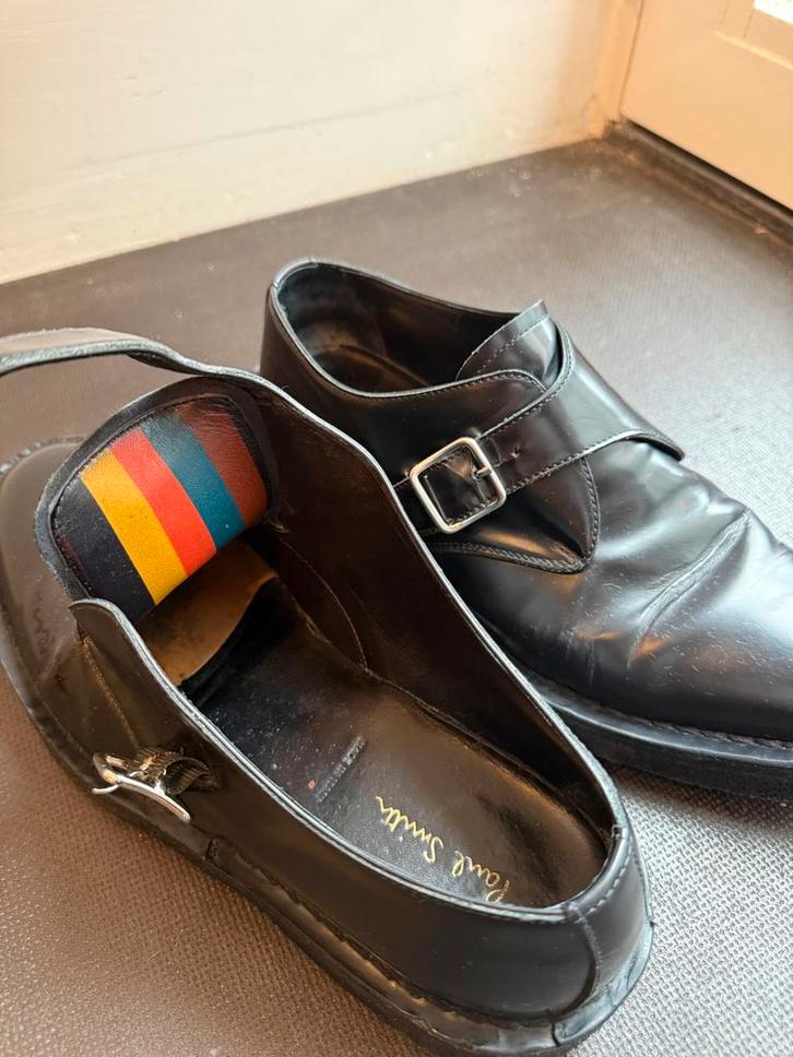 Paul Smith Leren Gespschoenen - Zwart, Maat 41, Kleding | Heren, Schoenen, Zo goed als nieuw, Gespschoenen, Zwart, Ophalen of Verzenden