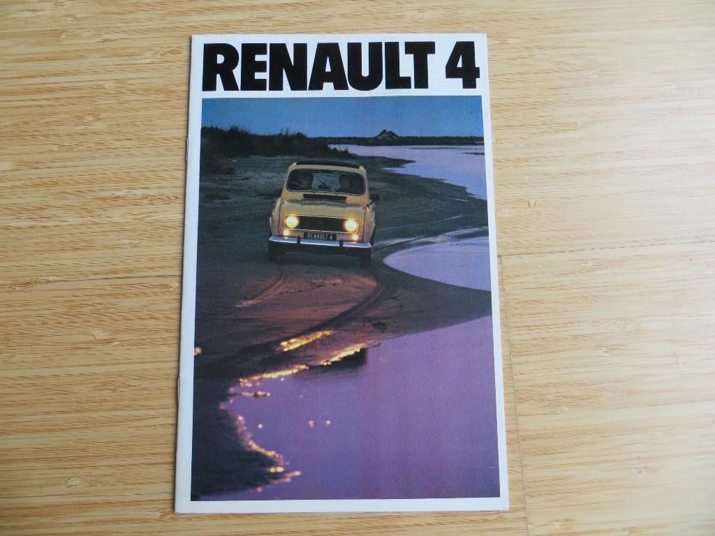 Folder Renault 4, 4 TL, 4 GTL 1978, Renault, Ophalen of Verzenden, Zo goed als nieuw, Renault