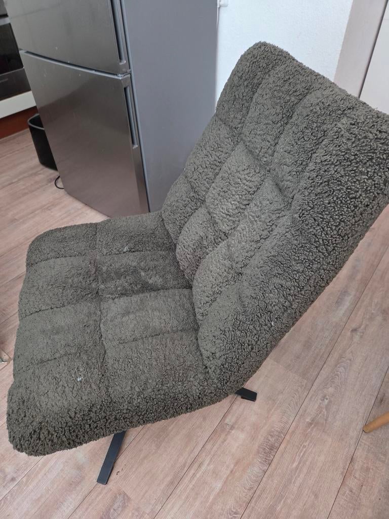 Draaistoel boucle, Huis en Inrichting, Banken | Sofa's en Chaises Longues, Ophalen of Verzenden, Eenpersoons, Minder dan 150 cm