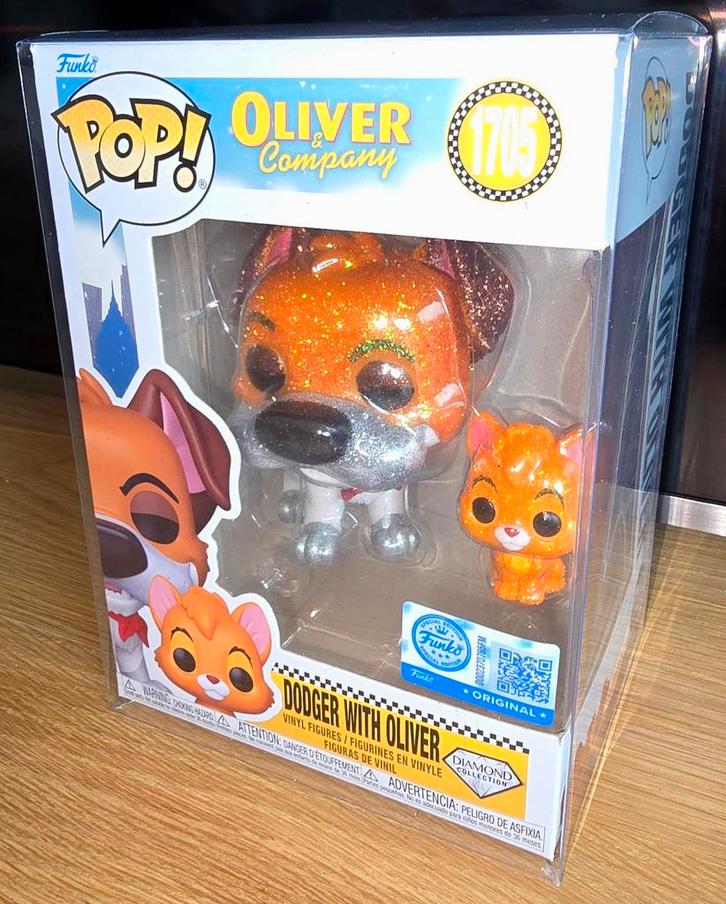 Funko Pop! 1705 Dodger with Oliver (DIAMOND), Verzamelen, Poppetjes en Figuurtjes, Nieuw, Ophalen of Verzenden
