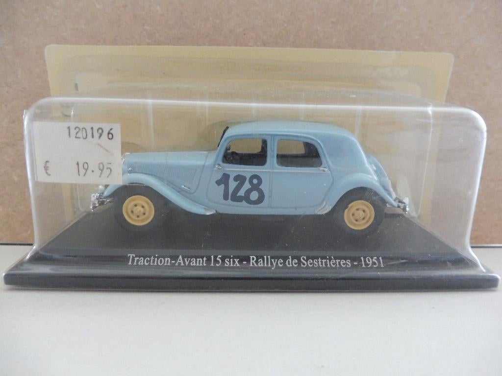 Citroen Traction Avant 15 six rally, Hobby en Vrije tijd, Modelauto's | 1:43, Ophalen of Verzenden, Nieuw, Auto, Overige merken